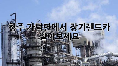 청주 가덕면에서 장기렌트카 알아보세요!